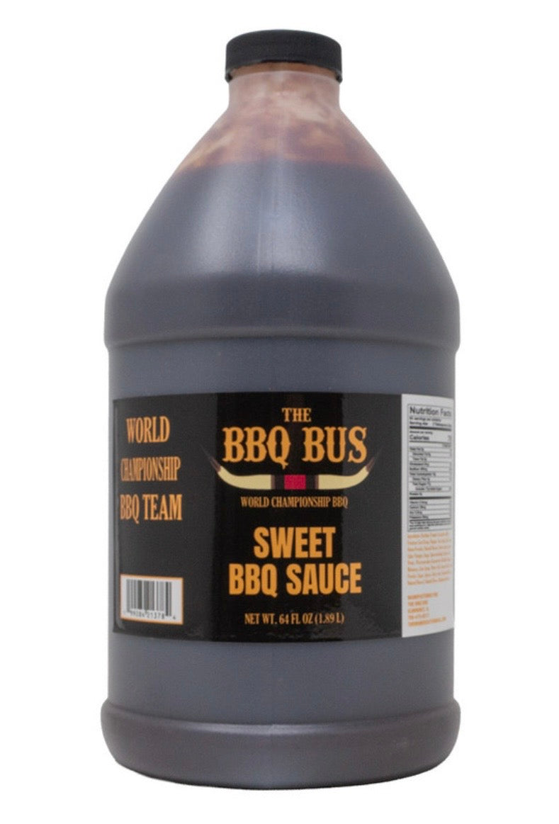The BBQ BUS sweet sauce 1/2 gallon