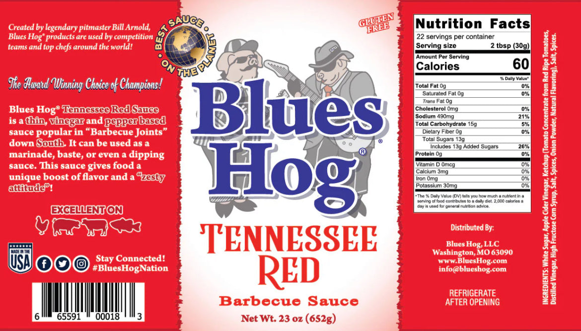 Blues Hog Tennessee Red half gallon