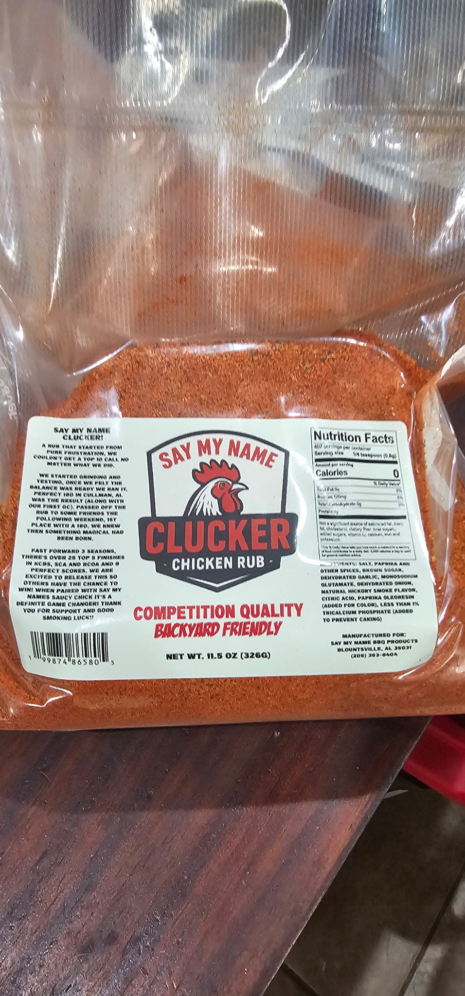 Say My Name Clucker!! 32 ounce package