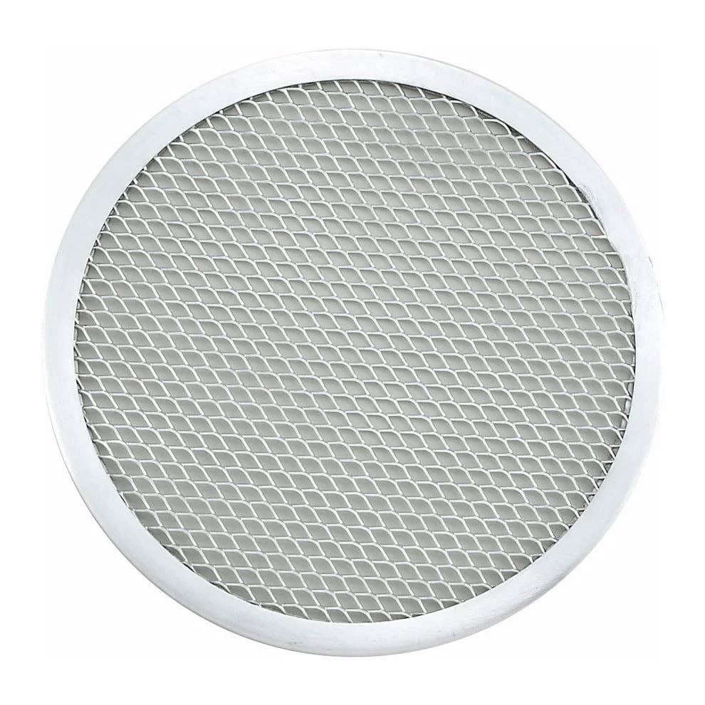 APZS-10 to APZS-9, 7-20" Aluminum Seamless Pizza Screen: 16" Dia
