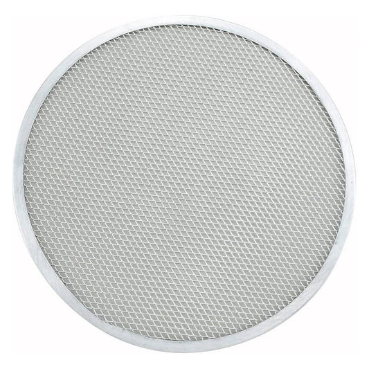 APZS-10 to APZS-9, 7-20" Aluminum Seamless Pizza Screen: 16" Dia